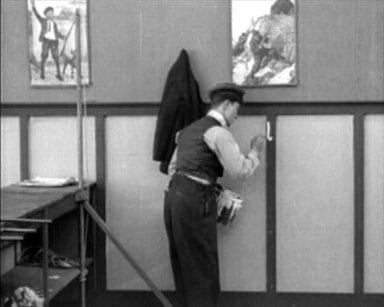 Buster Keaton in The High Sign, 1921, provided inspiration for the Alice stool Buster Keaton in The High Sign, 1921, provided inspiration for the Alice stool