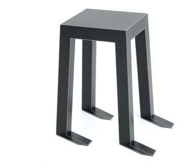 Alice, 2007, a trompe l’oeil stool made of wood and stainless steel. A limited edition produced by Galerie Kreo Alice, 2007, a trompe l’oeil stool made of wood and stainless steel. A limited edition produced by Galerie Kreo