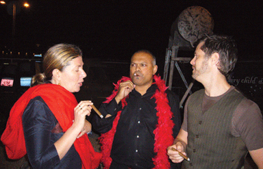 Indaba founder Ravi Naidoo and Ilse Crawford