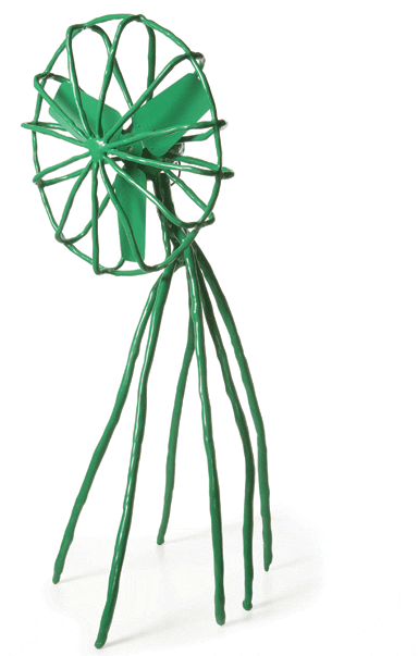 Maarten Baas’ Clay Furniture, Fan for Groeninge Museum in The Netherlands, 2007