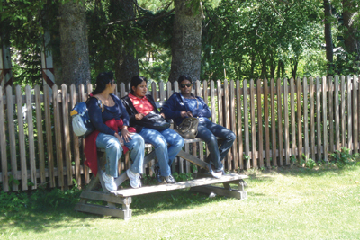 People in a park from Rem Koolhaas' essay on the countryside for Icon