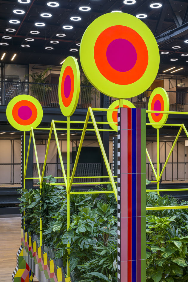 Morag Myerscough pavilion cafe suns