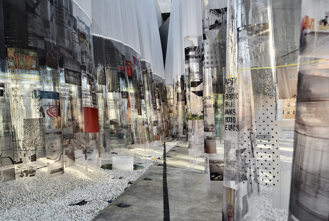 Inside Outside retrospective opens at MAXXI with giant curtain