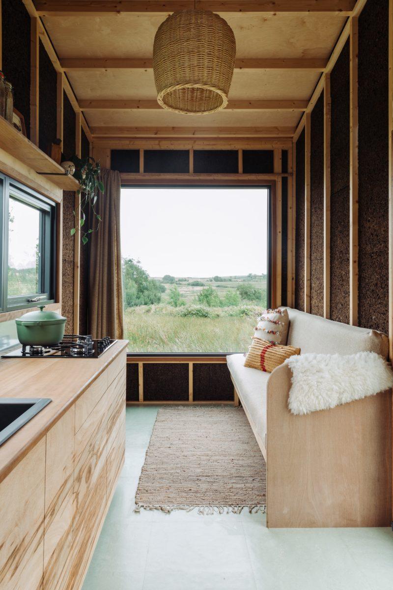 Margent Farm Tigín Tiny Home Common Knowledge tiny house interior wood interior