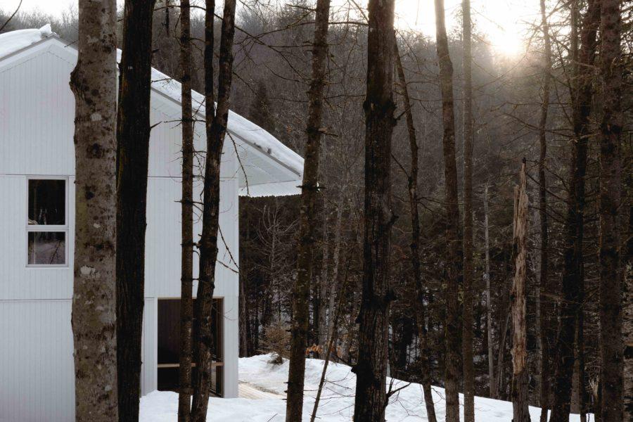 Atelier L'Abri Schnee-Eule chalet house Québec snow
