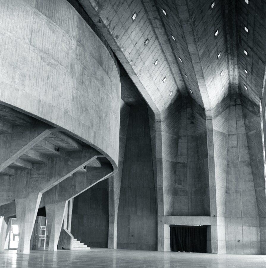 Balkrishna V Doshi architecture Tagore Memorial Hall Ahmedabad
