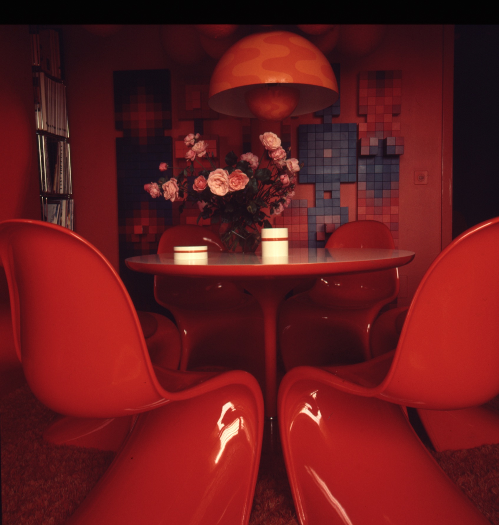 Verner Panton Design private apartment Hasenrein