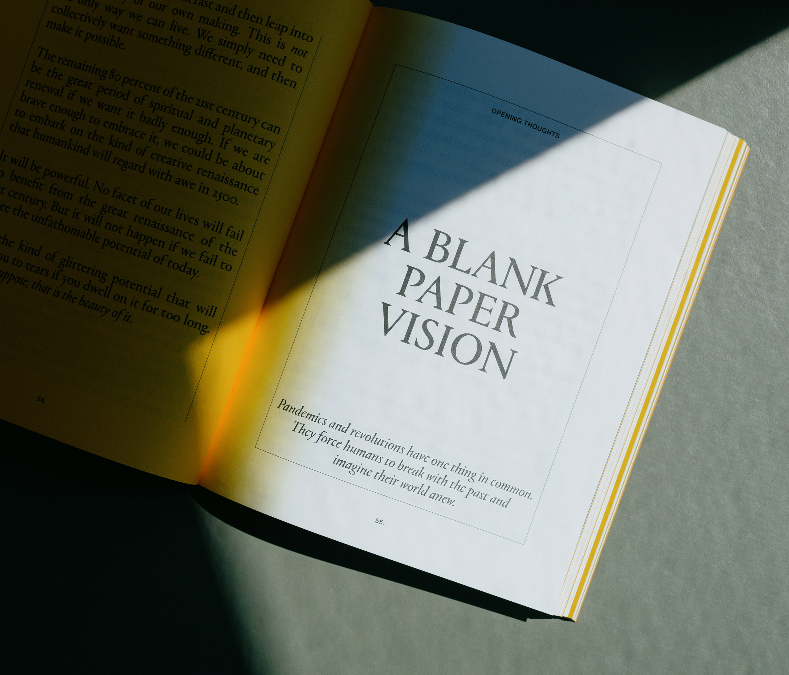 Made Thought journal To Think Tomorrow book cover yellow