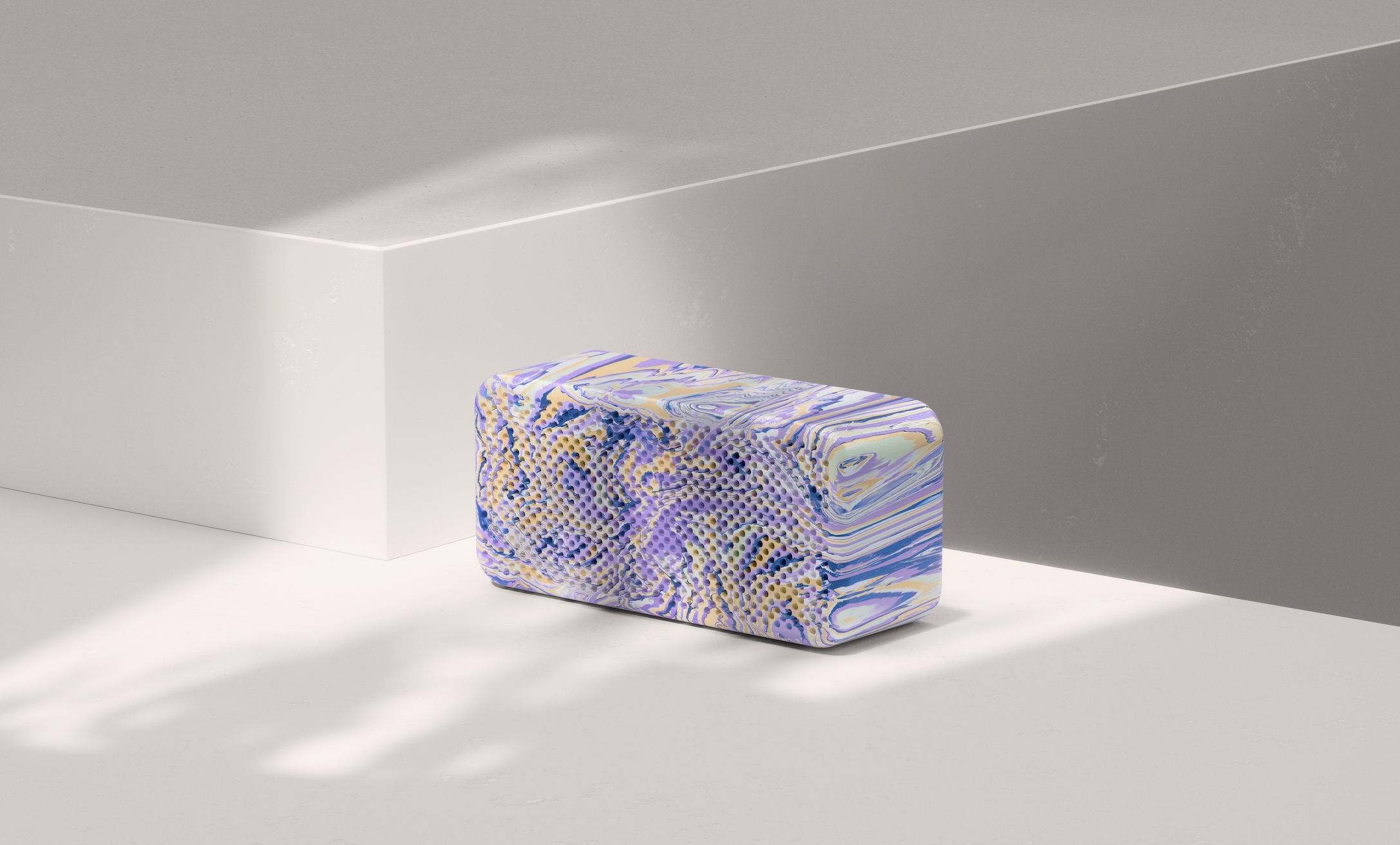 Gomi speaker recycled materials plastic purple