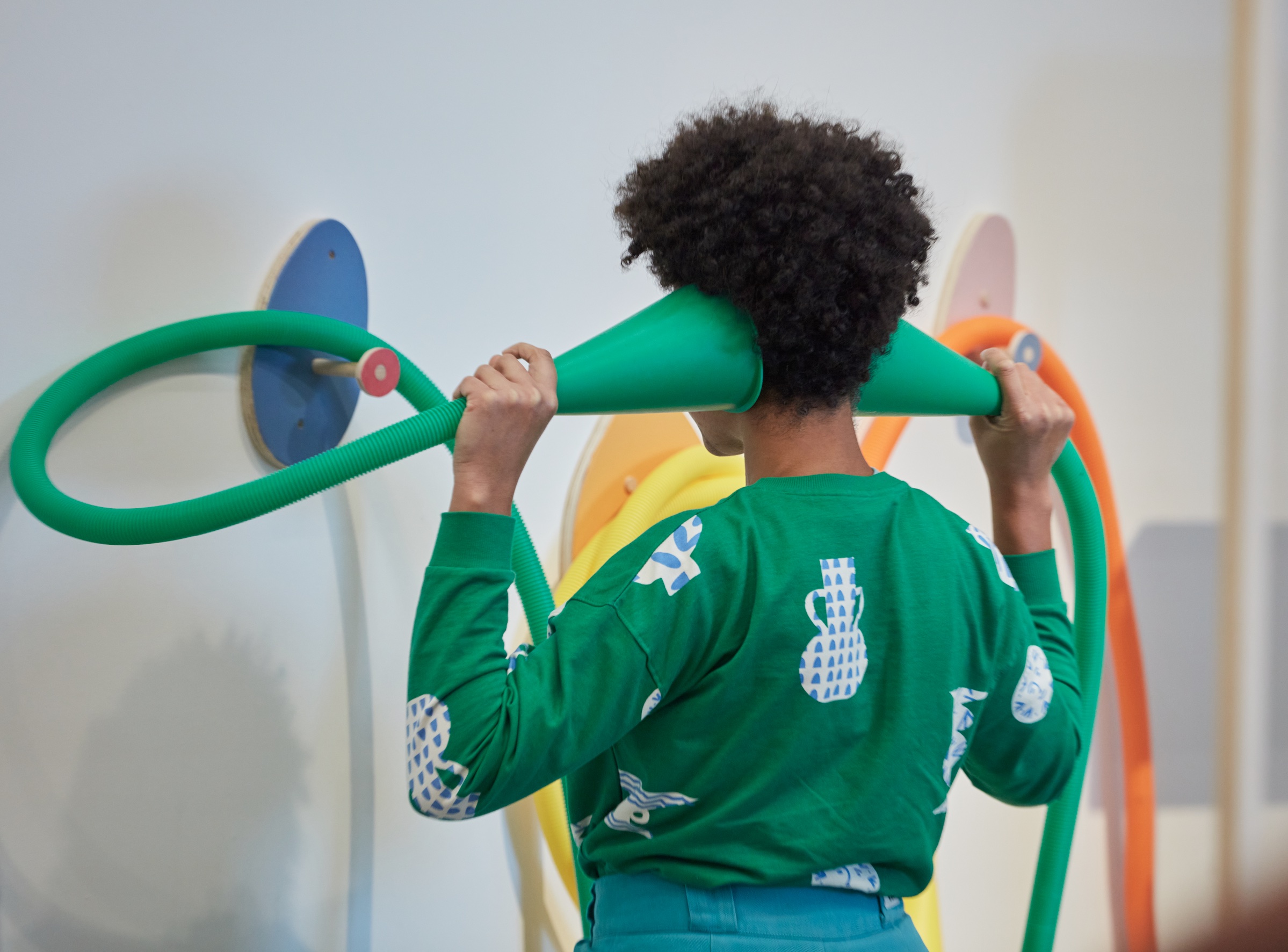 Play Interact Explore exhibition interactive artworks Leap Then Look
