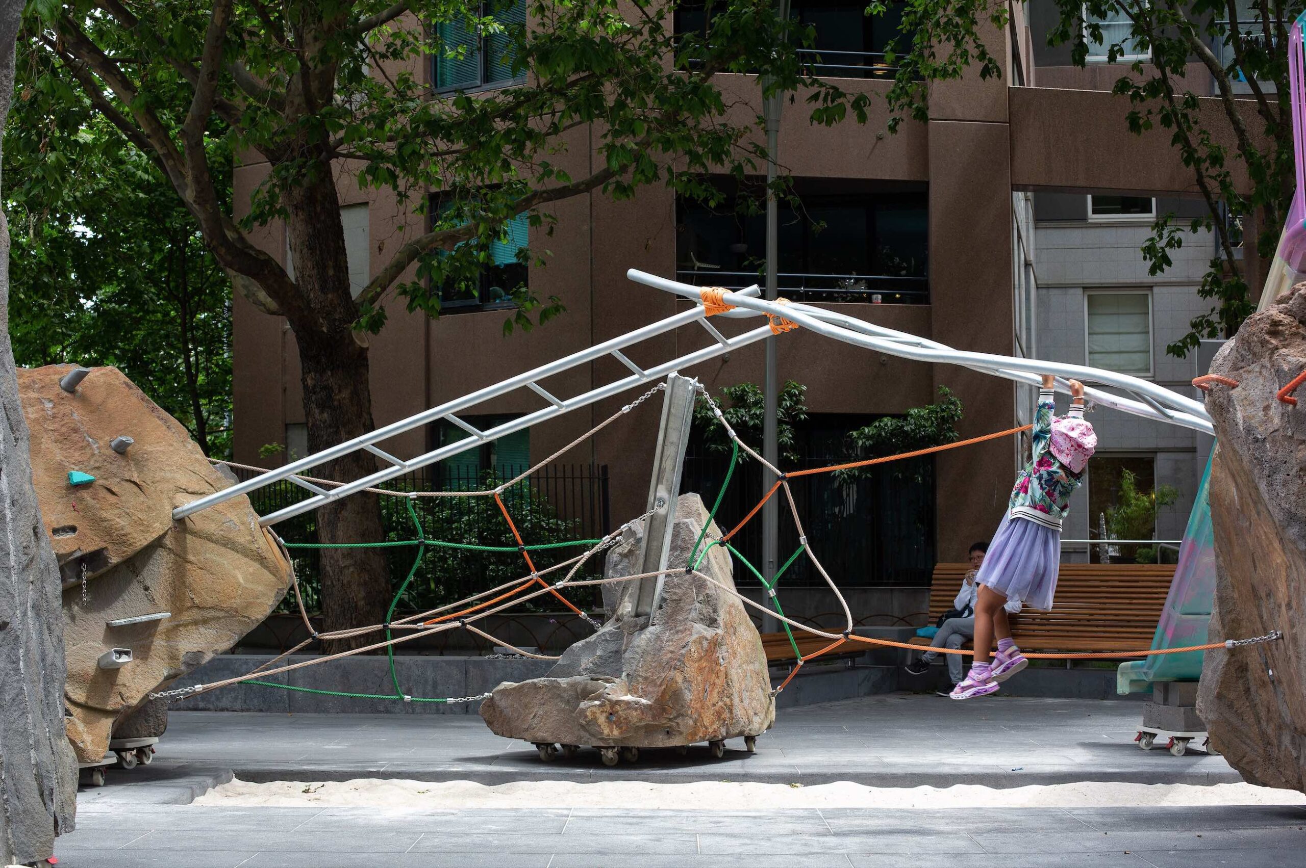 Mike Hewson Rocks on Wheels children play city