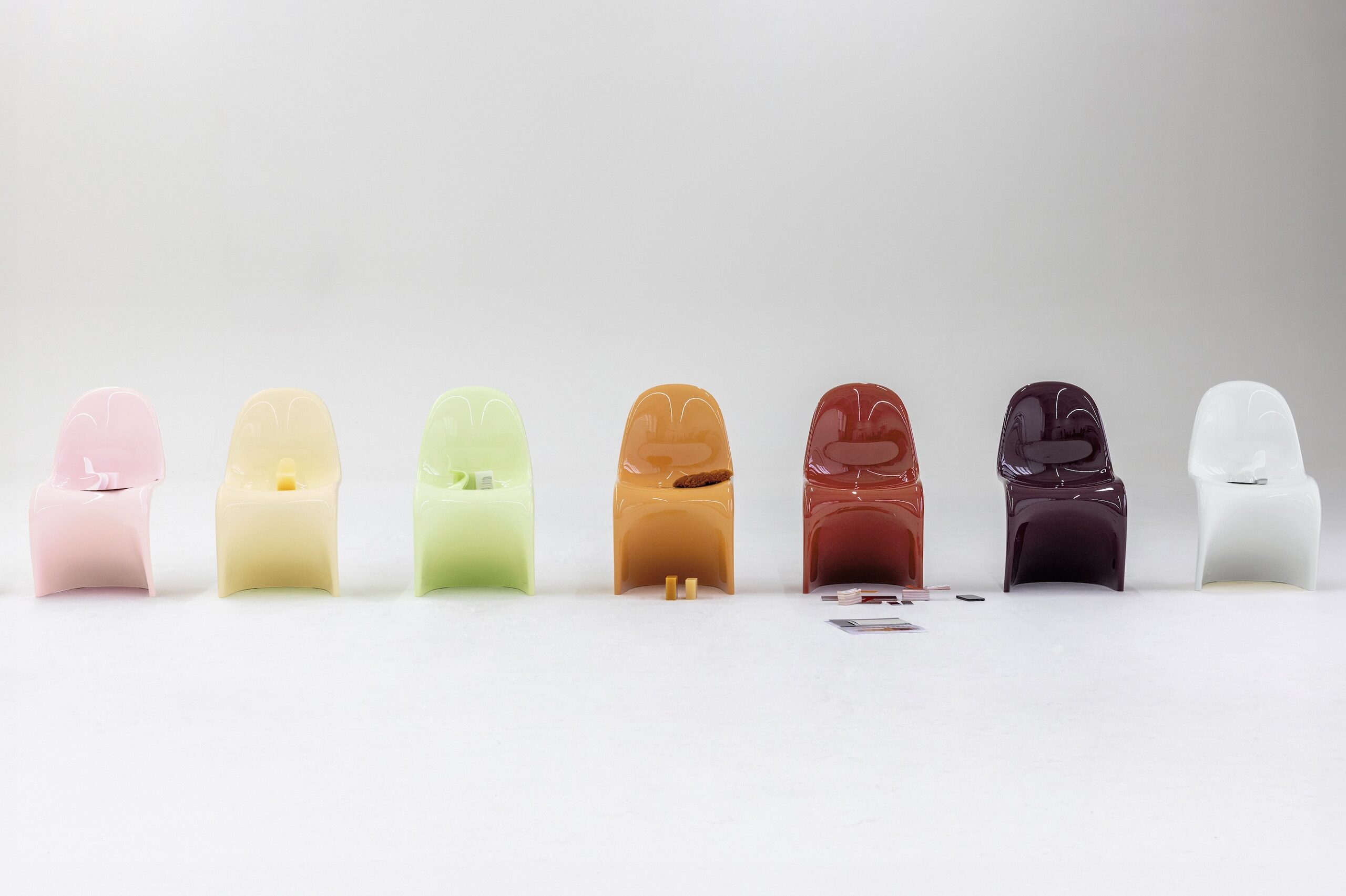 Vitra Sabine Marcelis Verner Panton chairs 