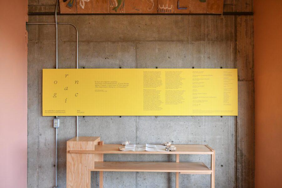 The School of Architecture Organic Exhibition View