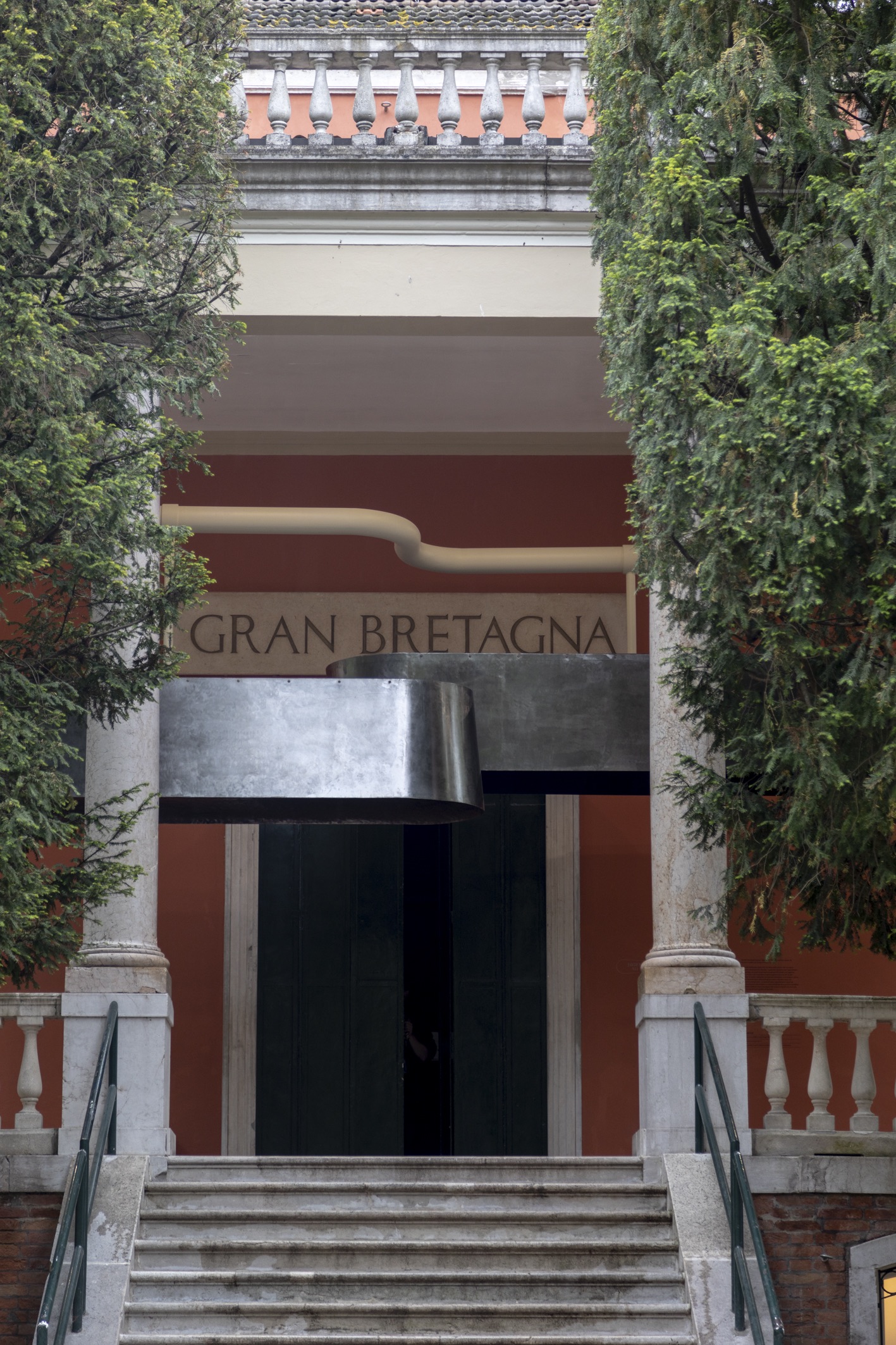 La Biennale di Venezia Pavilion of Great Britain Dancing Before the Moon Giardini exterior entrance