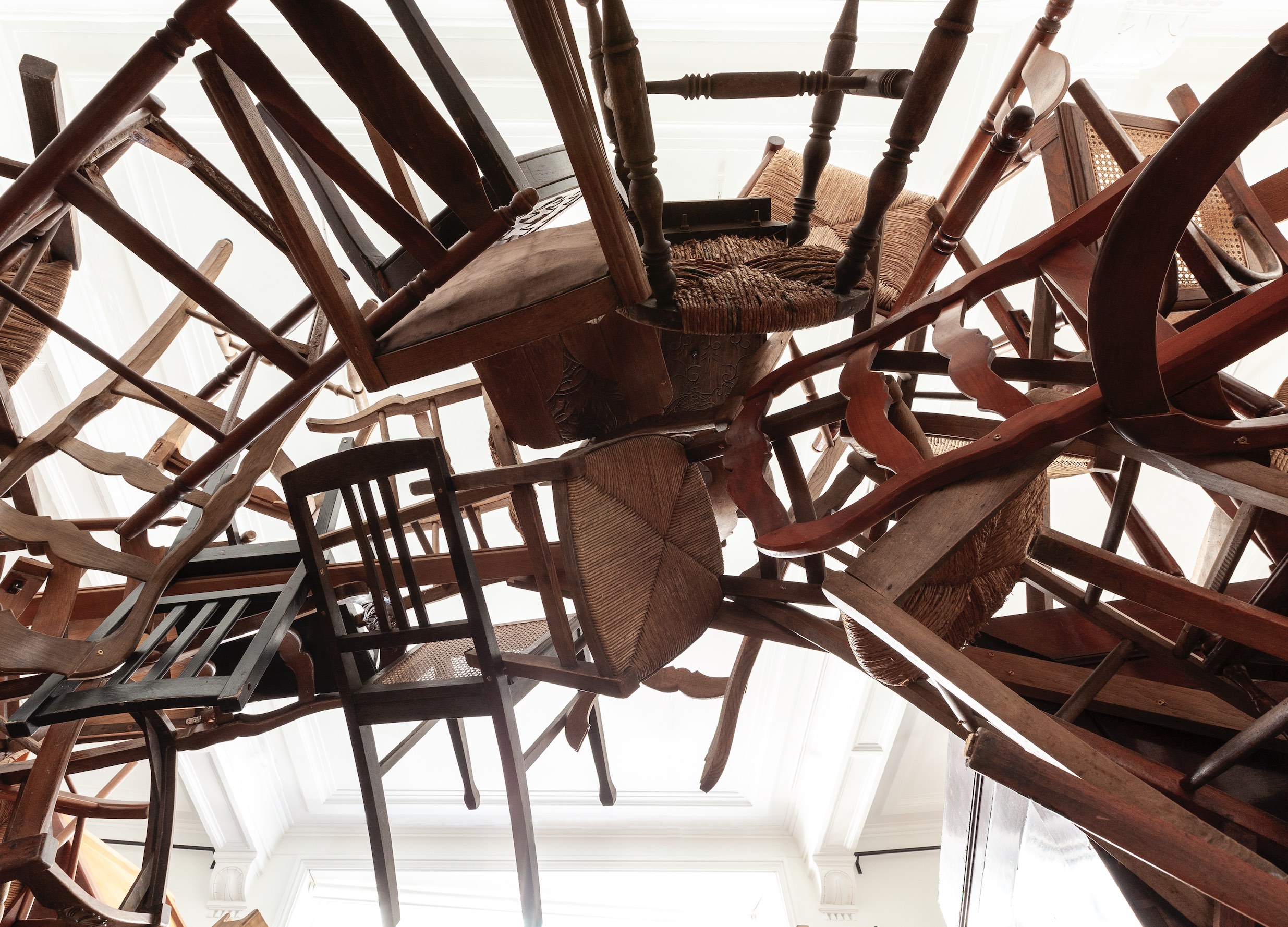 Nest in Liaigre Tadashi Kawamata chairs Liaigre Paris